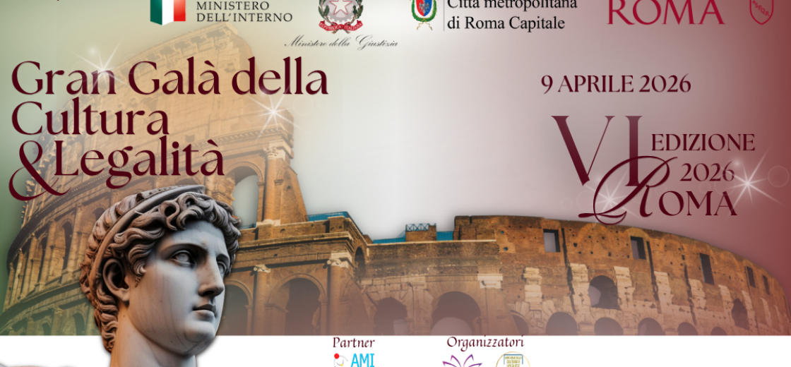Legalità e cultura, il Gran Galà 2026 approda a Roma